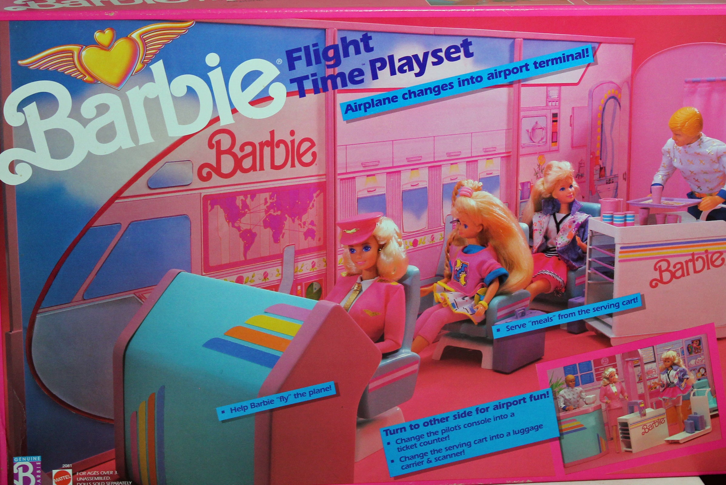 1989 Barbie Flight Time Playset (2081)